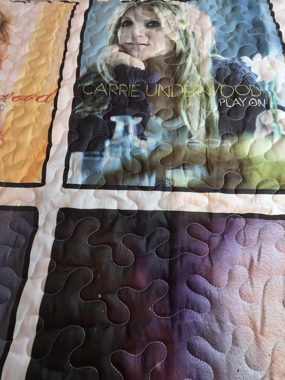 Carrie Underwood Album Cover Quilt Blanket 67” x 72” Country Music